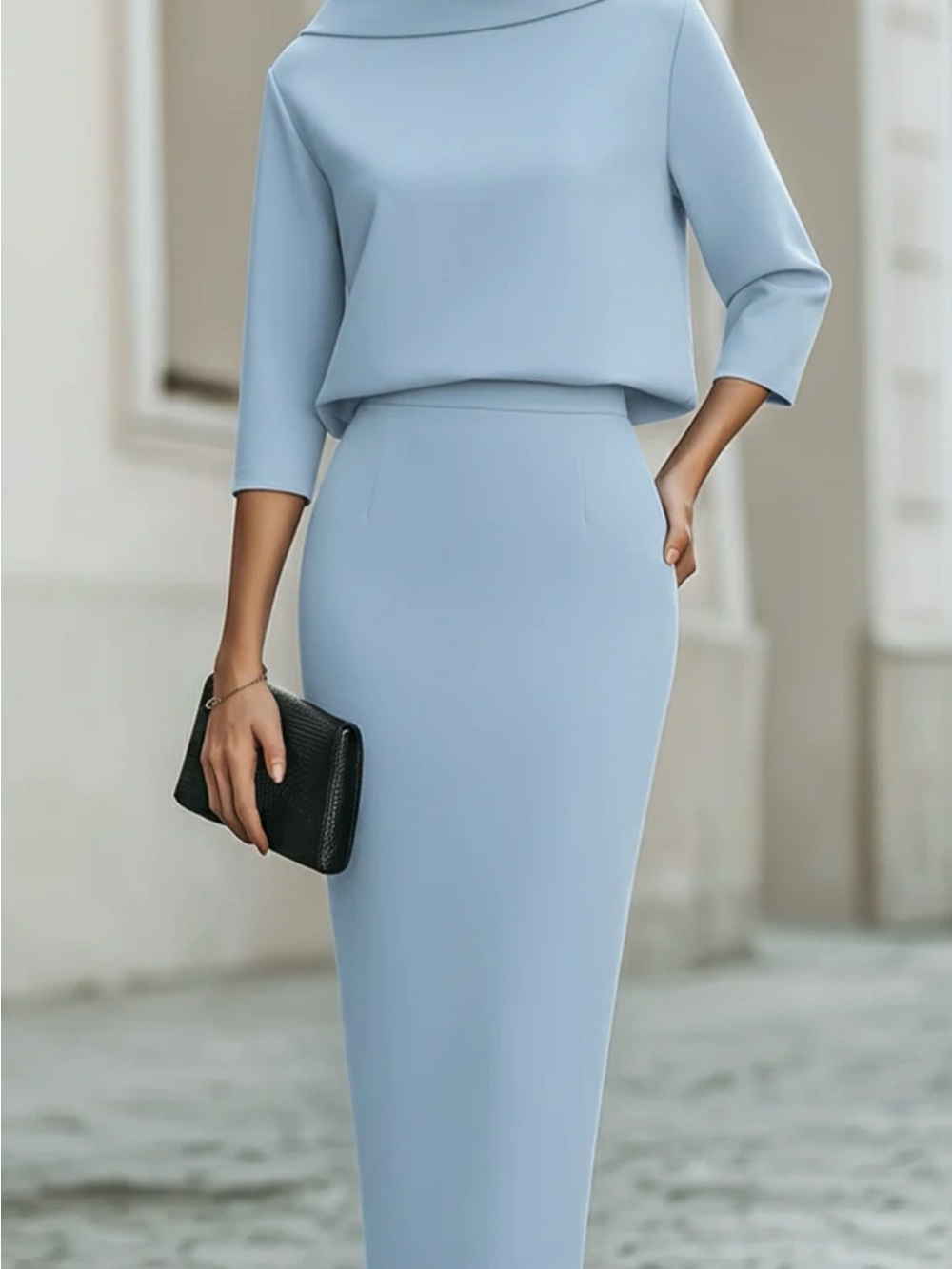 ✨ BRAND NEW ✨ NWT Mooyius Light Blue Matching Two-Piece Set Size S